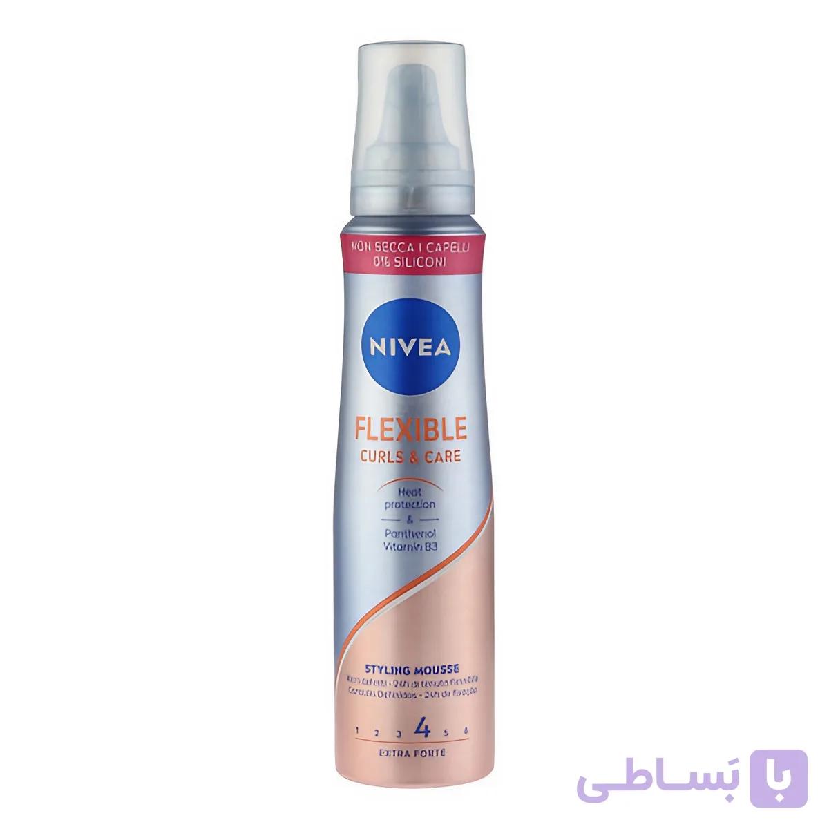 موس مو نیوآ Nivea Flexible | حالت‌دهنده انعطاف‌پذیر، ماندگاری بالا و حجم ۱۵۰ میل (اورجینال)
