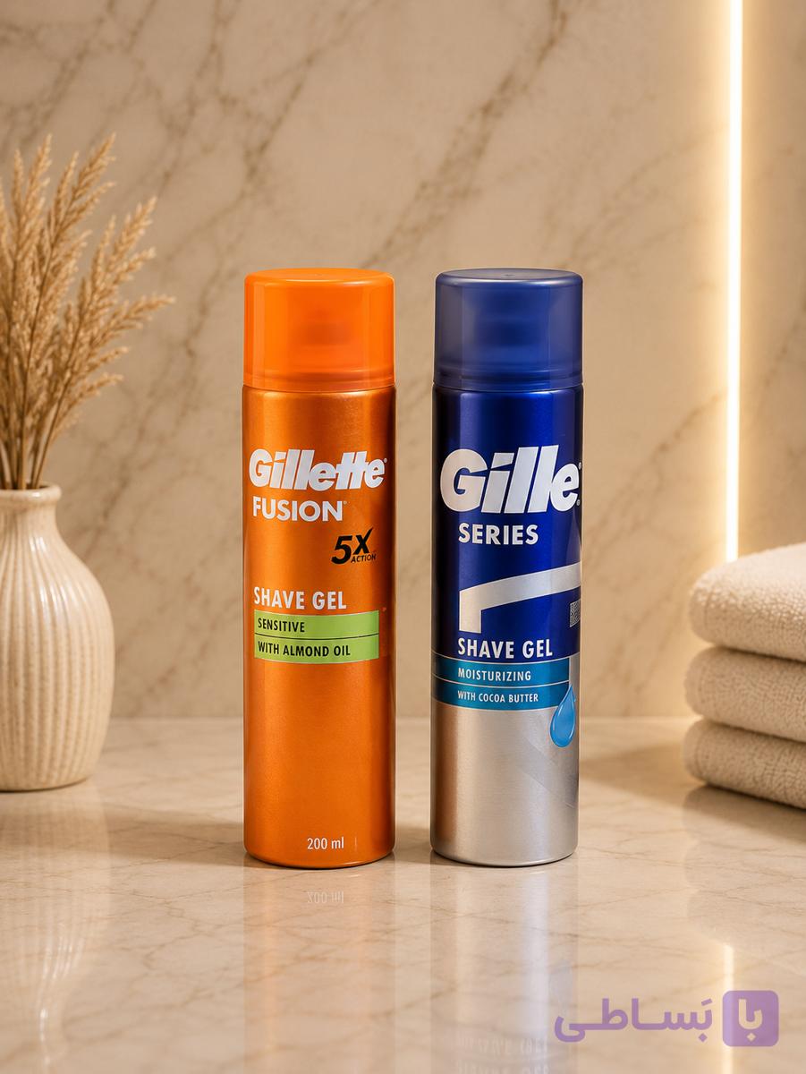 ژل اصلاح مردانه ژیلت Gillette | اصلاح روان، کاهش سوزش و محافظت از پوست، حجم ۲۰۰ میل (اورجینال)