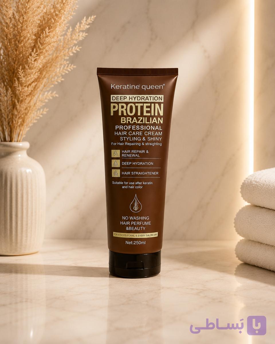 ماسک مو پروتئین کویین Protein Queen | ترمیمکننده، نرمکننده و تقویتکننده مو، حجم ۲۵۰ میل (اورجینال)