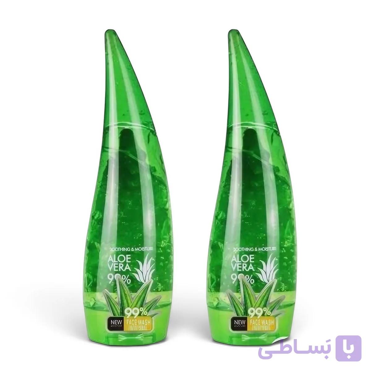 ژل آبرسان شاخکی آلوئهورا ۹۹٪ | مرطوبکننده، تسکیندهنده و خنککننده پوست (اورجینال)