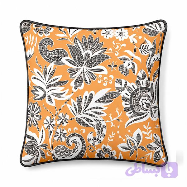 کوسن مخملی لومرا طرح ترنج‌گل