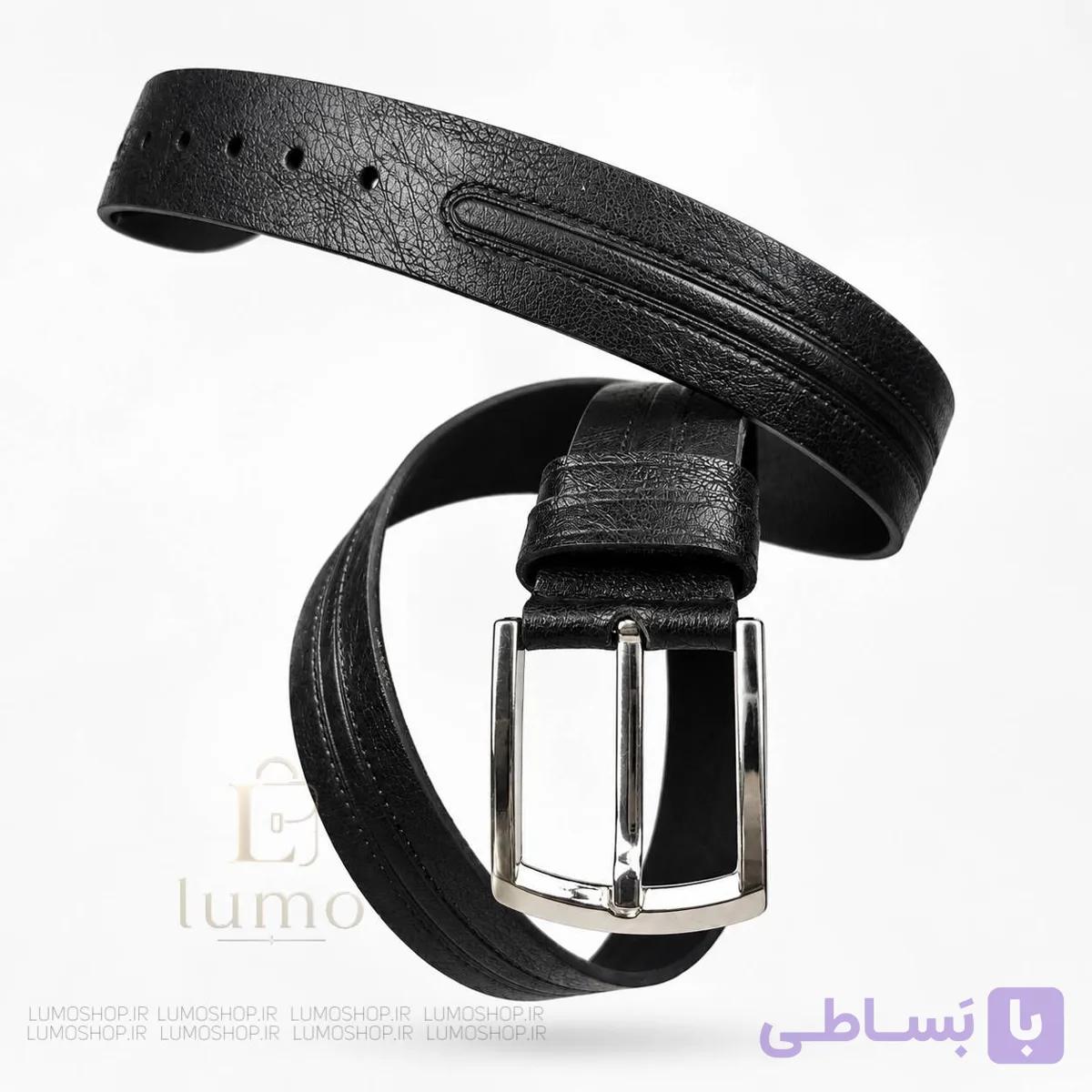 کمربند مردانه چرم سگک ساده | چرم مصنوعی باکیفیت | سایز ۱۲۰ و ۱۳۰ — تصویر 1