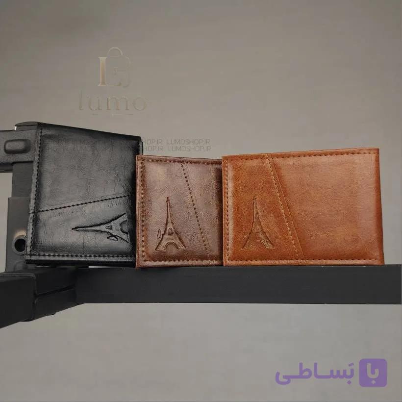 کیف پولی وارداتی ایفل | ۱۰ جای کارت و جای عکس | کیف لومو — تصویر 1
