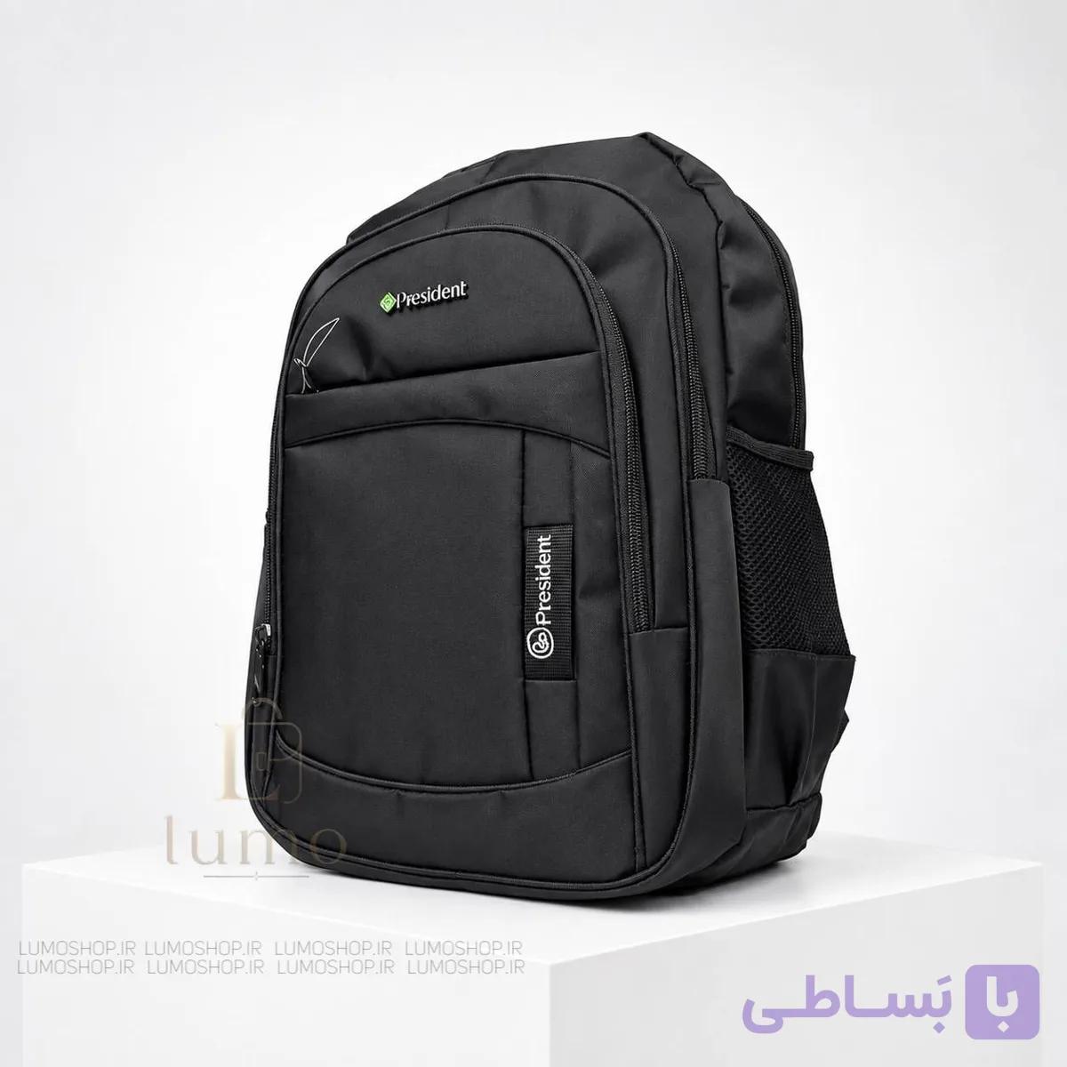 کوله پشتی مدرسه برزنتی پرزیدنت | ضدآب، سبک و شیک برای دانش‌آموزا — تصویر 1