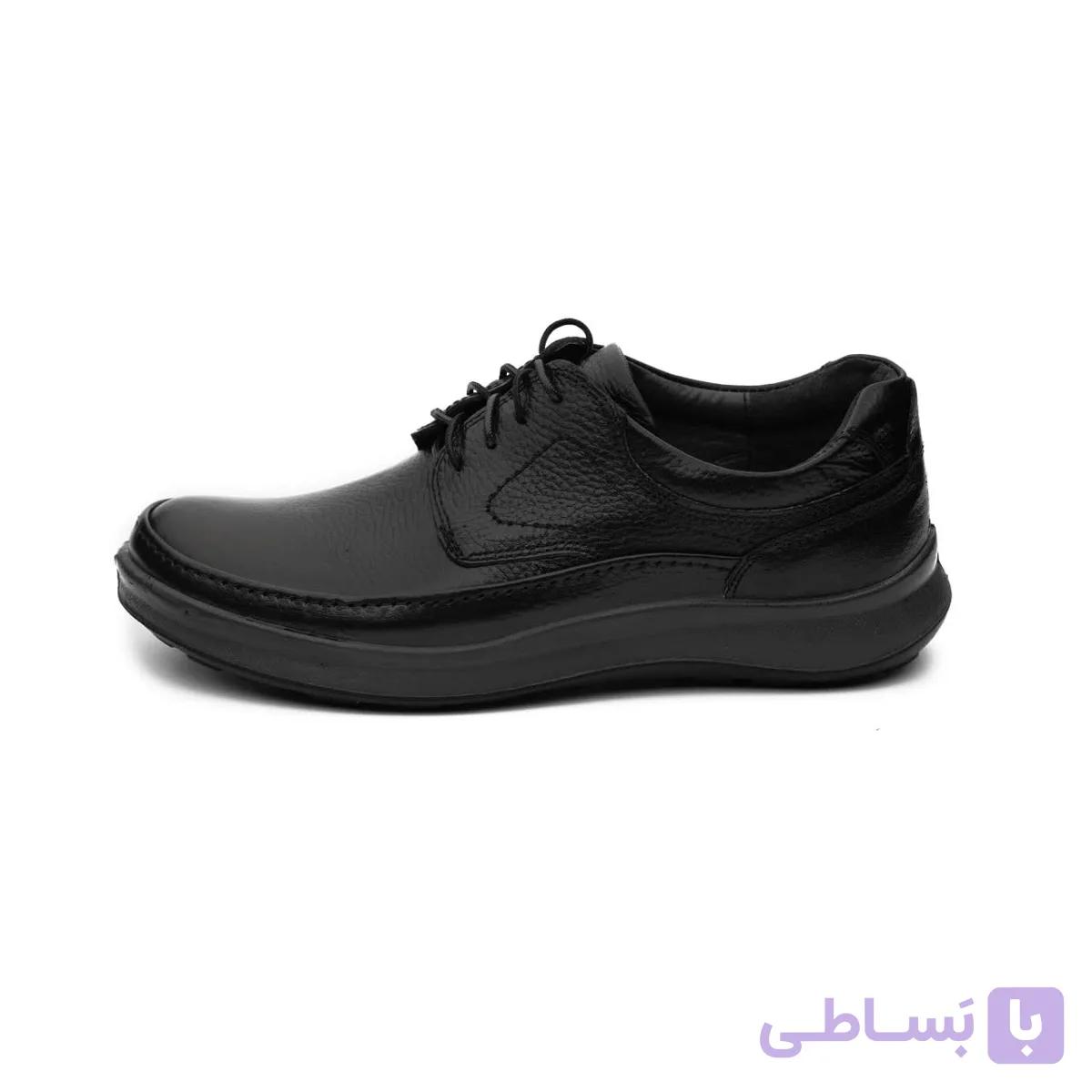 کفش چرمی رسمی مردانه یحیی 1599 بند دار — تصویر 1