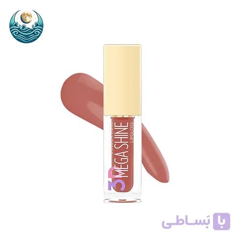 لیپ گلاس مگاشاین گلدن رز 3D Mega Shine شماره 121