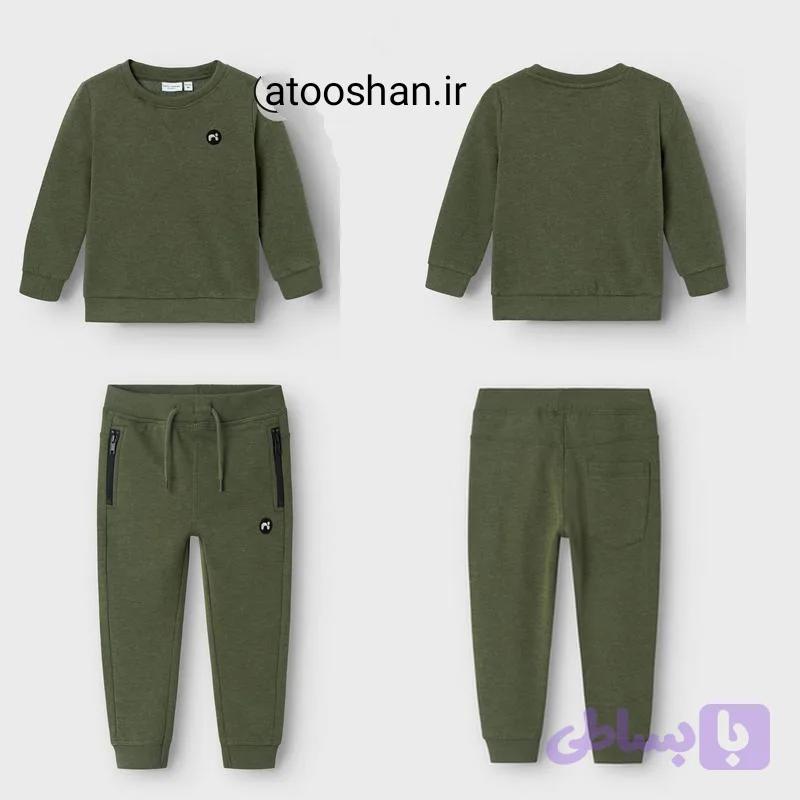 ست پلیور شلوار پسرانه وارداتی برند name it رنگ سبز