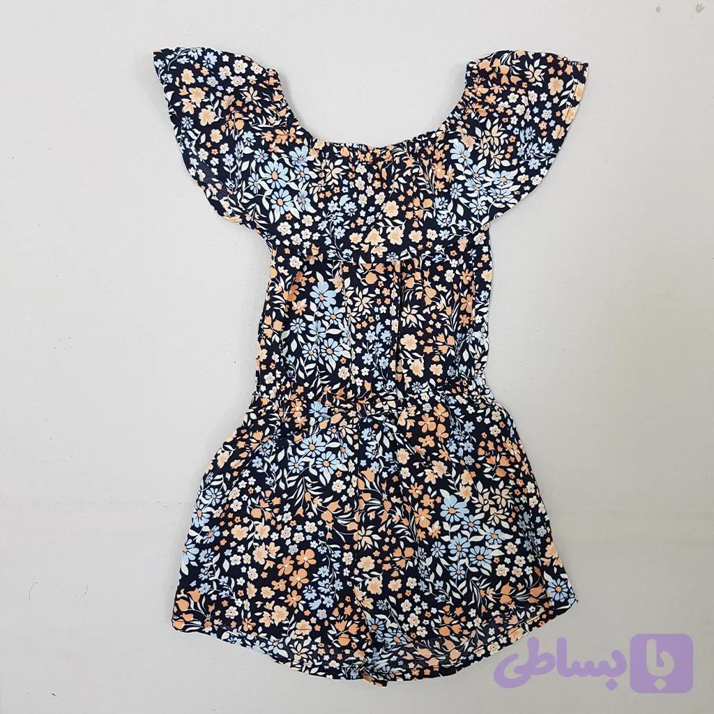رمپر نوزادی دخترانه طرح گل ریز مارک Name it