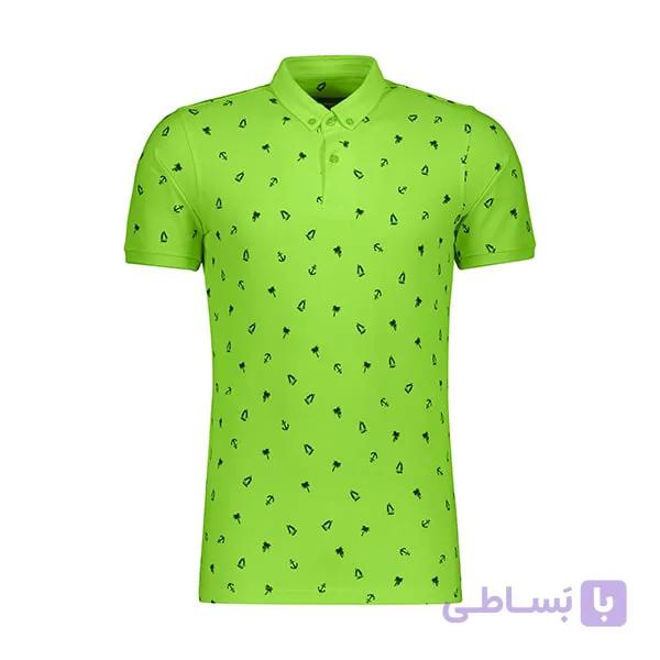 پولوشرت مردانه جامه پوش آرا رنگ سبز کم رنگ — تصویر 1