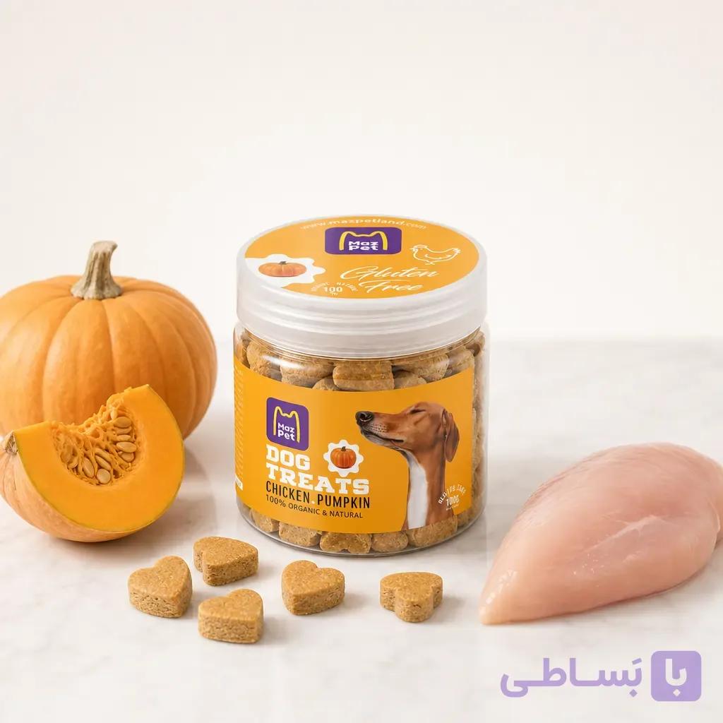 بیسکوئیت تشویقی سگ با طعم ماهی و کدو حلوایی — تصویر 1