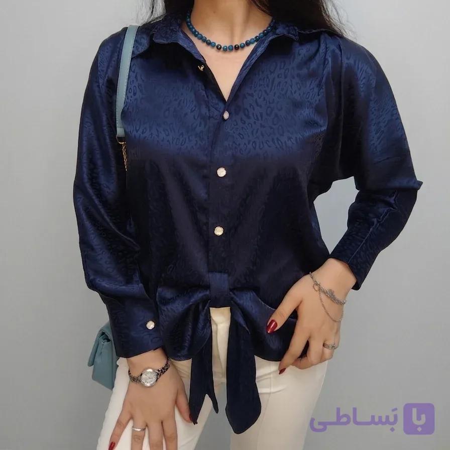 شومیز جلوپاپیونی وانیا — تصویر 1