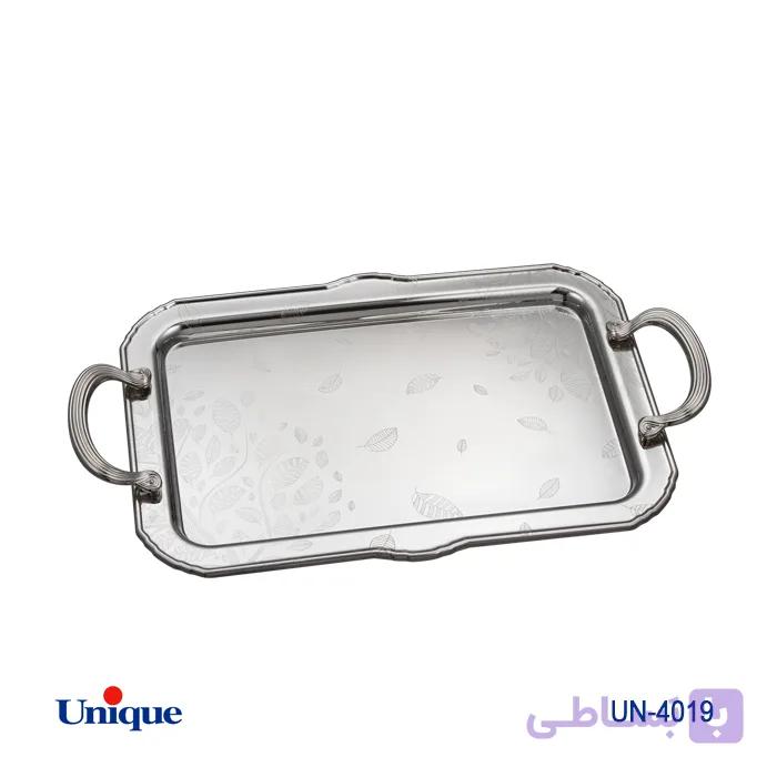 سینی استیل یک میل بدون پایه کوچک یونیک مدل UN-4019 — تصویر 1