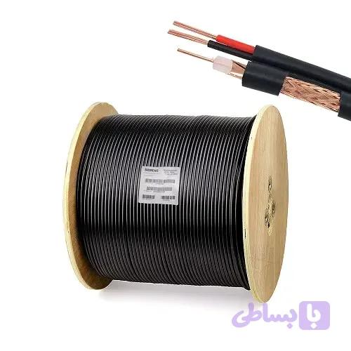 کابل کواکسیال ترکیبی RG59 زیمنس مدل 305m 0/8mm2 2X1.5mm2 CU 144
