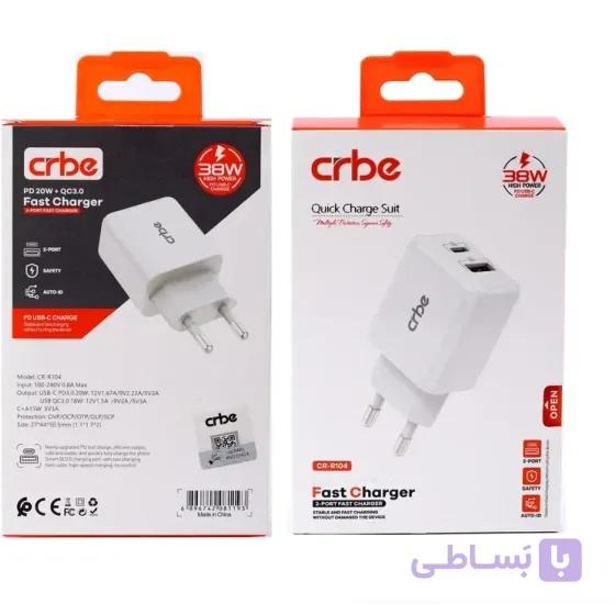 شارژر دیواری 38 وات کربی مدل CR-R104 — تصویر 1
