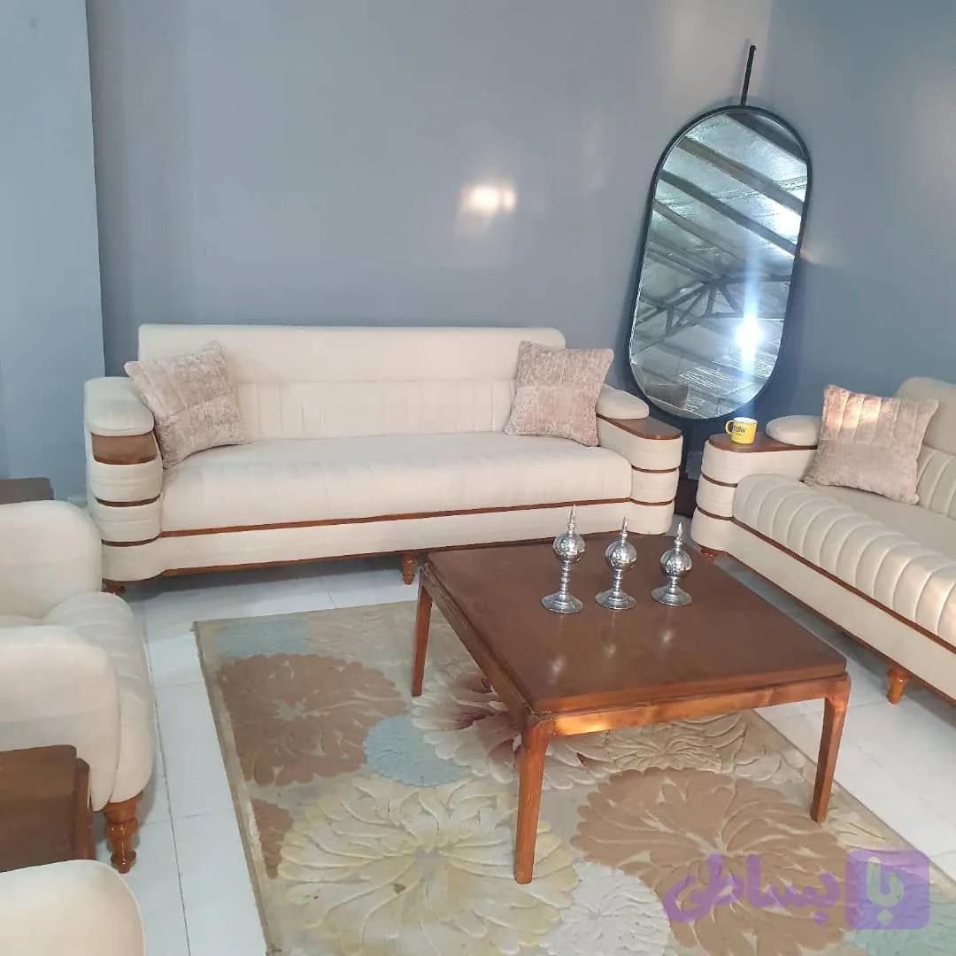 مبل راحتی ۸ نفره میلان طراحی اسپرت اسفنج ۳۵ کیلویی و ۲۴ ماه گارانتی