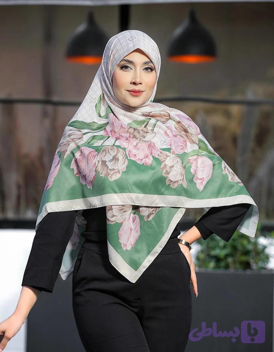 روسری توییل ابریشم (کد RBJP5)