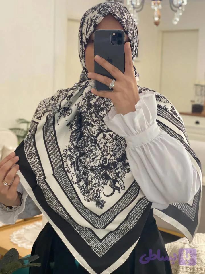 روسری توییل ابریشم (کد 98EEM)