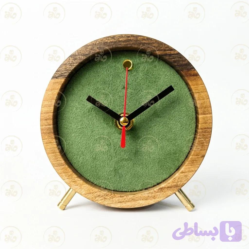 ساعت رومیزی چوبی بهار — تصویر 1
