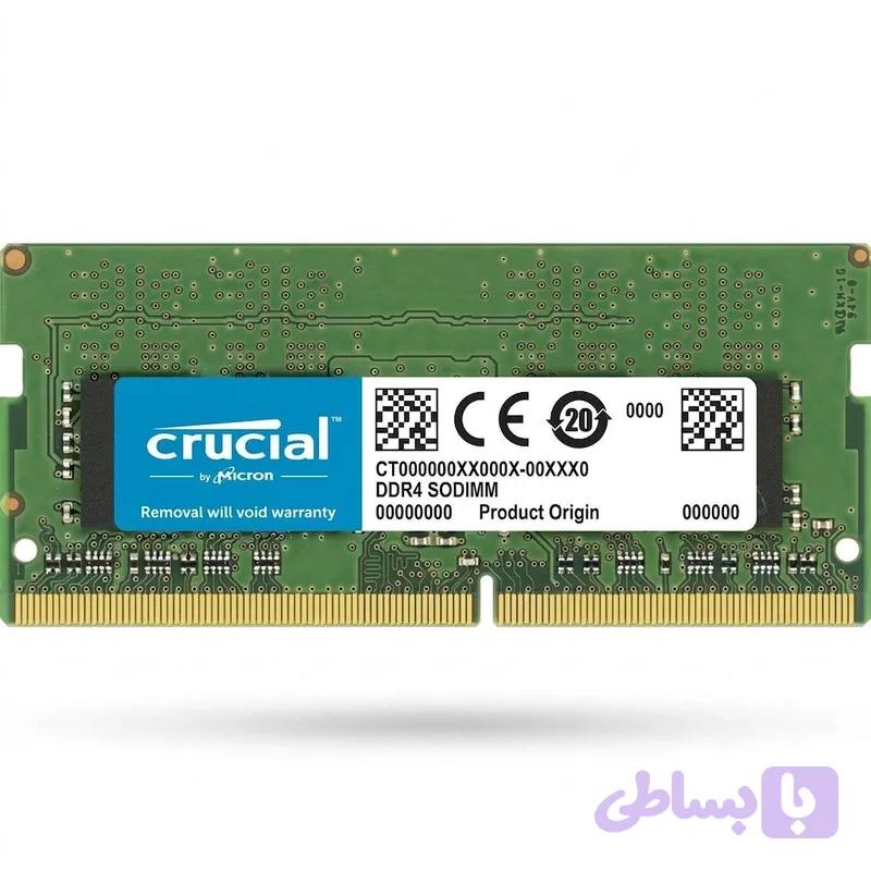 رم لپ‌تاپ DDR4 تک کاناله 8 گیگابایت 3200 مگاهرتز کروشیال مدل CTw18 با تایمینگ CL22 و ولتاژ 1.2 ولت