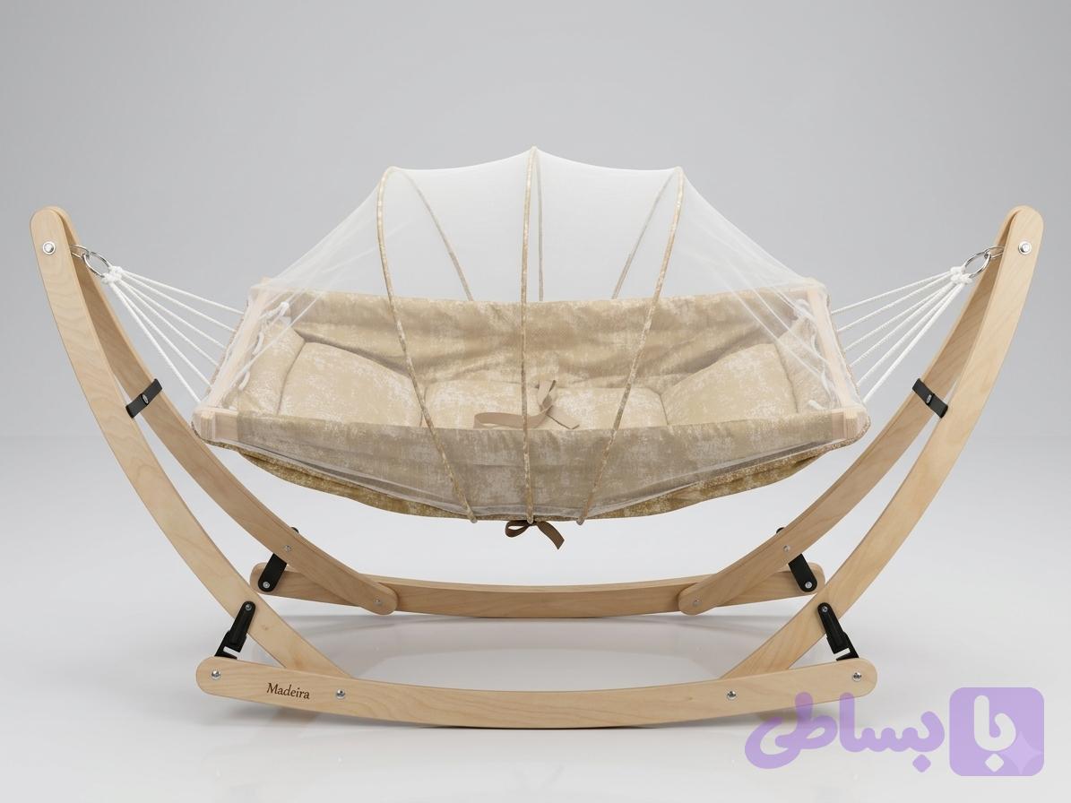 گهواره سنتی نوزادی مدل ملورین کد ۰۰۱