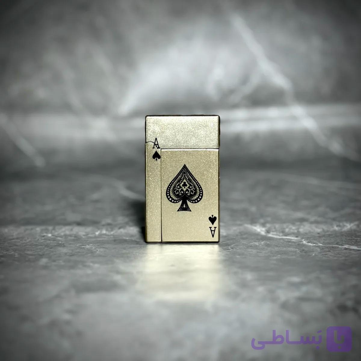 فندک گازی بشکنی طرح پیک - طلایی
