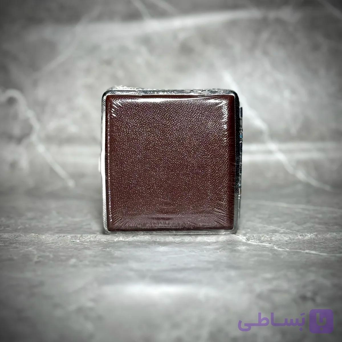 کیف و جعبه سیگار چرمی - قهوه‌ای