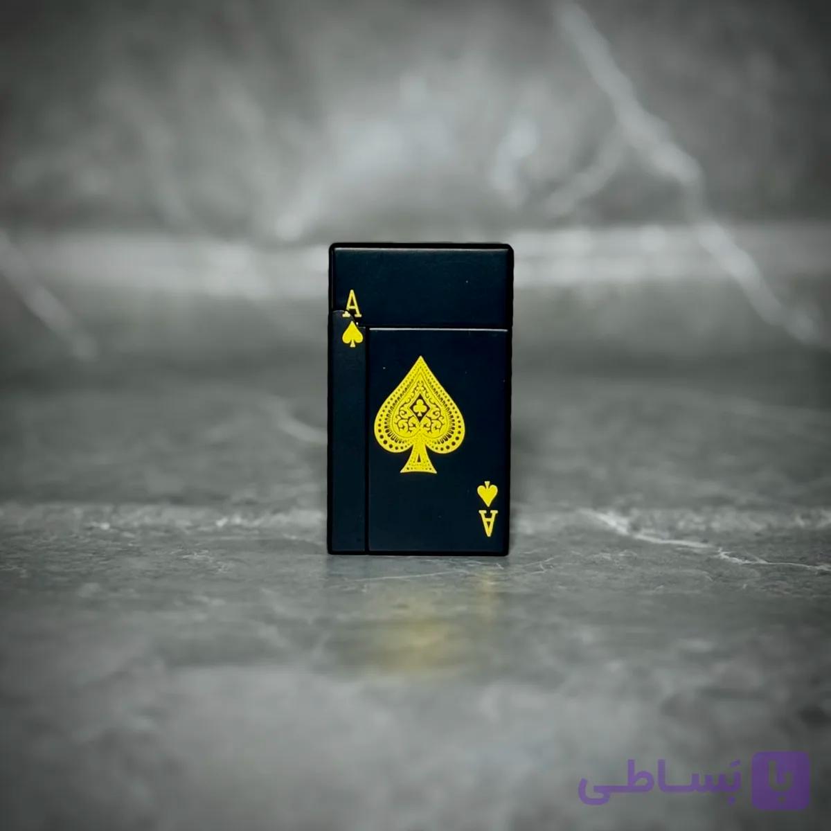 فندک گازی بشکنی طرح پیک - مشکی
