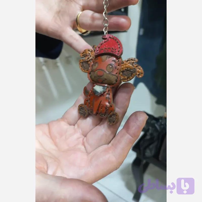 جا کلیدی جنس چرم طبیعی طرح گوزن