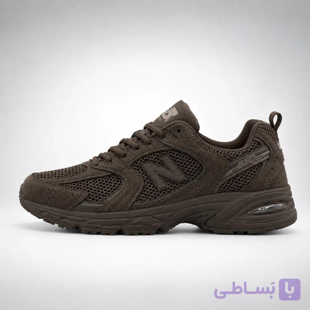 کتونی زنانه نیوبالانس 530 قهوه‌ای تیره | New Balance 530 Dark Brown — تصویر 1