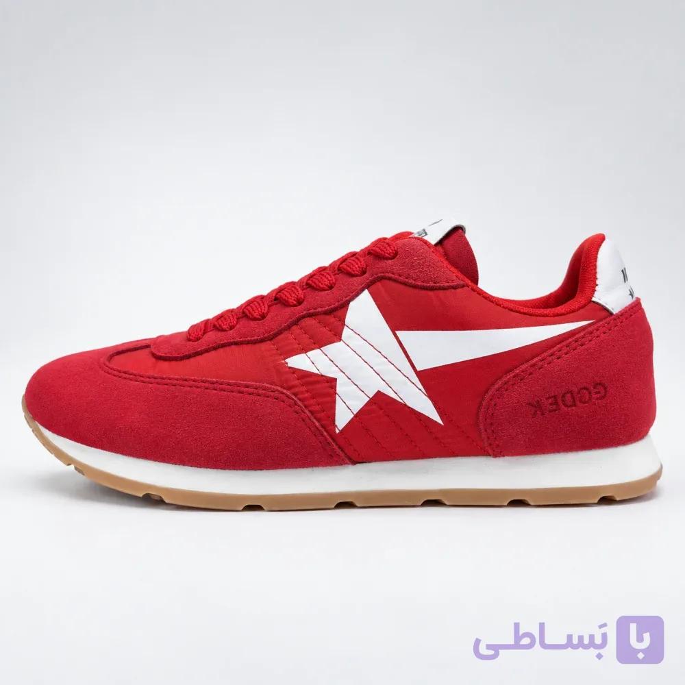 کتونی زنانه گلدن گوس رانینگ سول کرم قرمز | Golden Goose Running Sole Red — تصویر 1