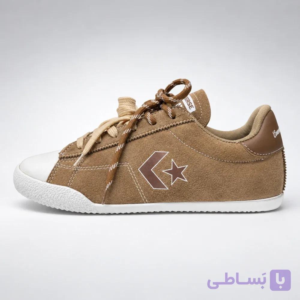 کتونی زنانه کانورس استار پلیر ۷۶ قهوه‌ای | Converse Star Player 76 Brown — تصویر 1