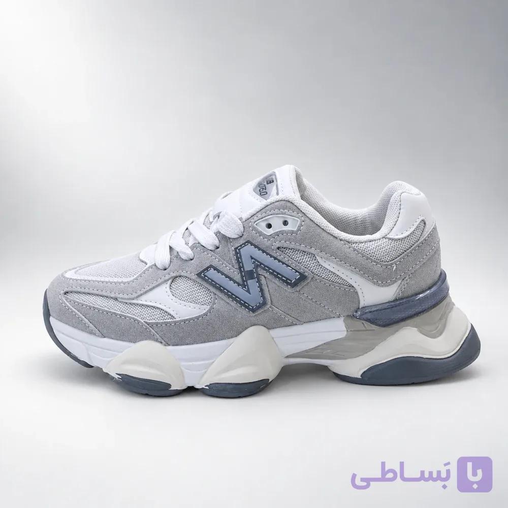 کتونی زنانه نیوبالانس 9060 طوسی سفید | New Balance 9060 — تصویر 1