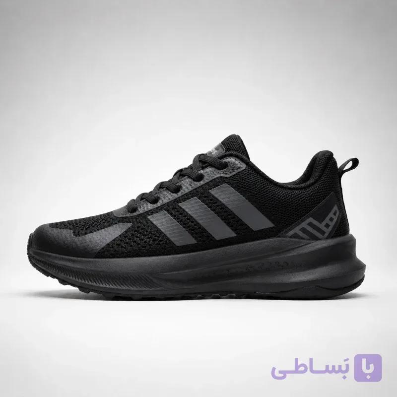 کتونی آدیداس ران فالکون مشکی سفید | Adidas Runfalcon Black White — تصویر 1