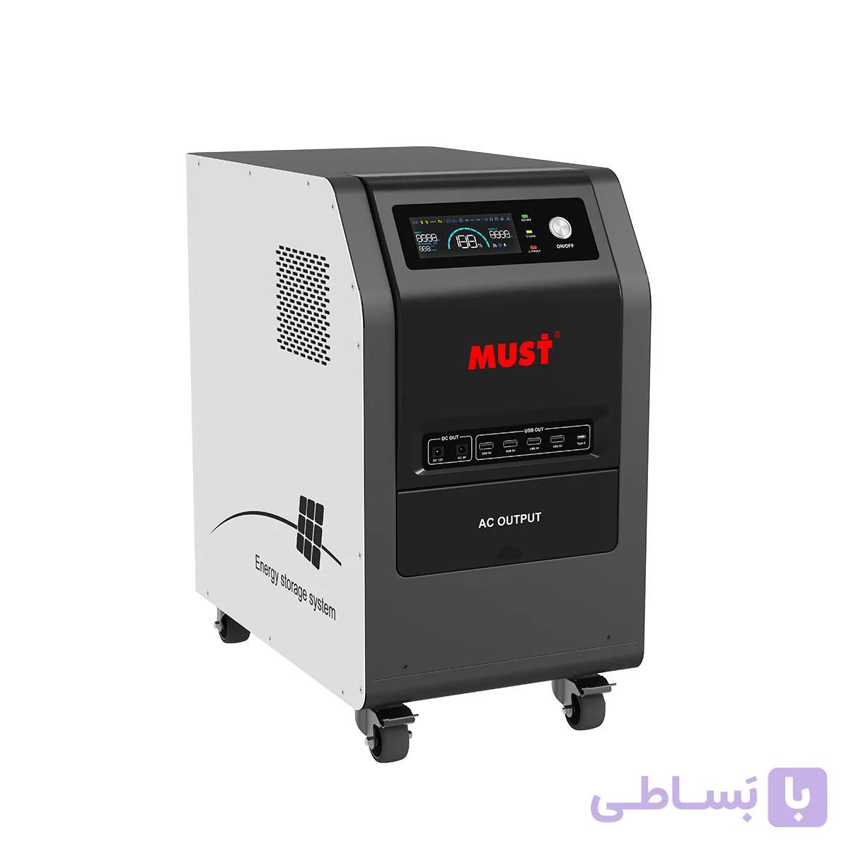 آل این وان خورشیدی 5.5 کیلووات باتری 5.12 کیلووات ساعت برند MUST مدل HBP19-5548 VPM — تصویر 1