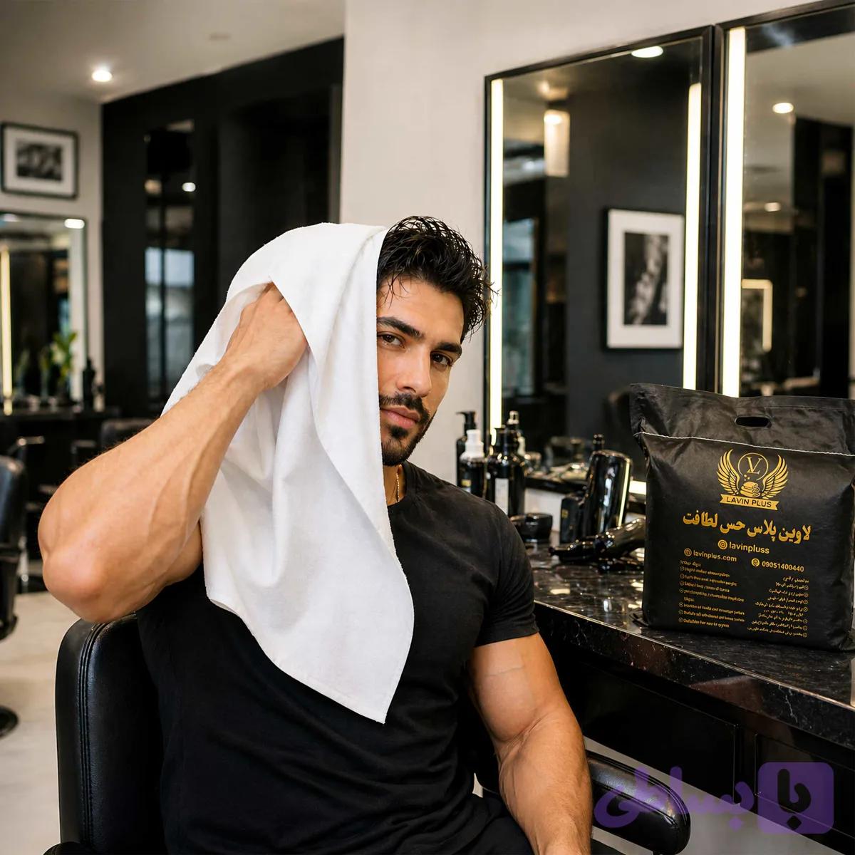 حوله یکبار مصرف لاوین پلاس 100 عددی 40 گرم — تصویر 1