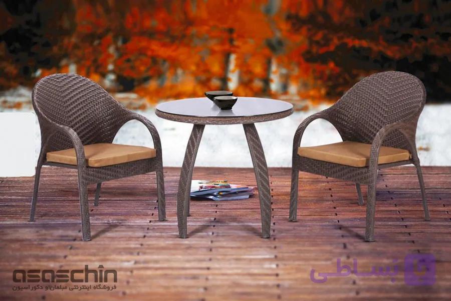 میز و صندلی باغی آدام | اثاث‌ چین | فروشگاه اینترنتی مبلمان و دکوراسیون