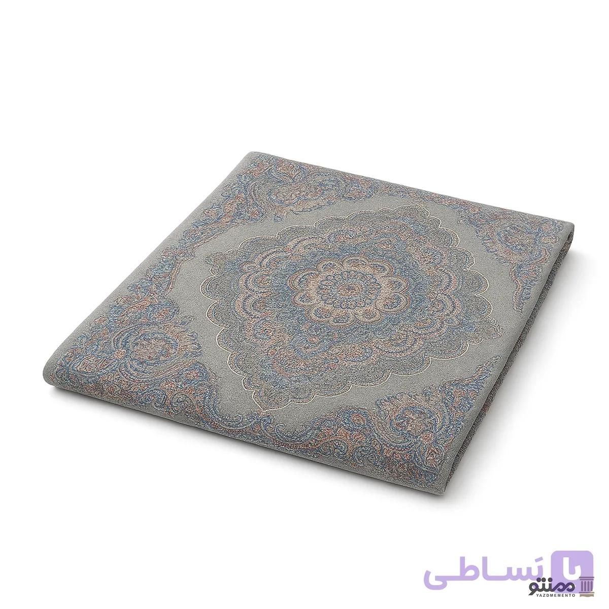 روفرشی مخمل زرتاب یزد طرح سینا آبی — تصویر 1