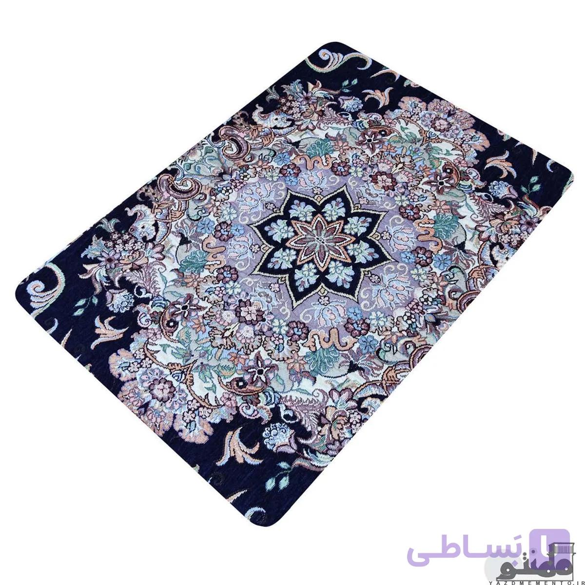 روفرشی مخمل یزد رنگ سرمه ای — تصویر 1