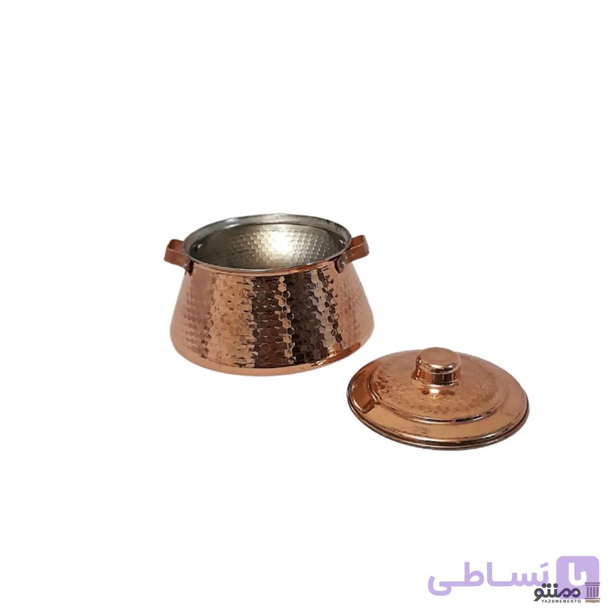 دیگچه مسی مدل نوزادی 12*9 سانتی متر — تصویر 1