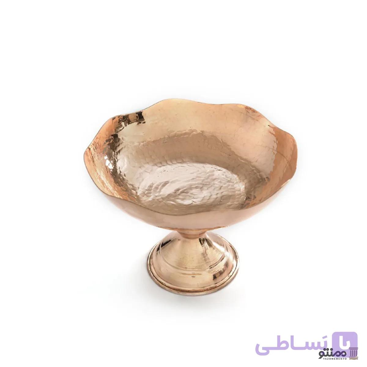 شکلات خوری مسی پایه دار گلدیس ساده