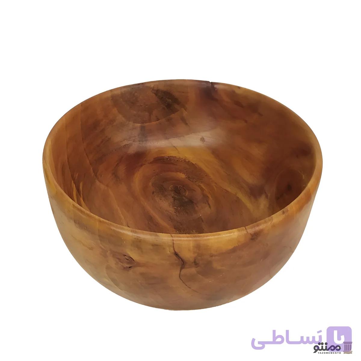 کاسه چوبی دهنه 12 سانتی متر — تصویر 1