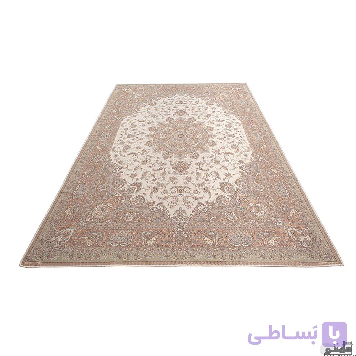 روفرشی ابریشم هنرکده نیکزاد کد 54 رنگ کرم — تصویر 1