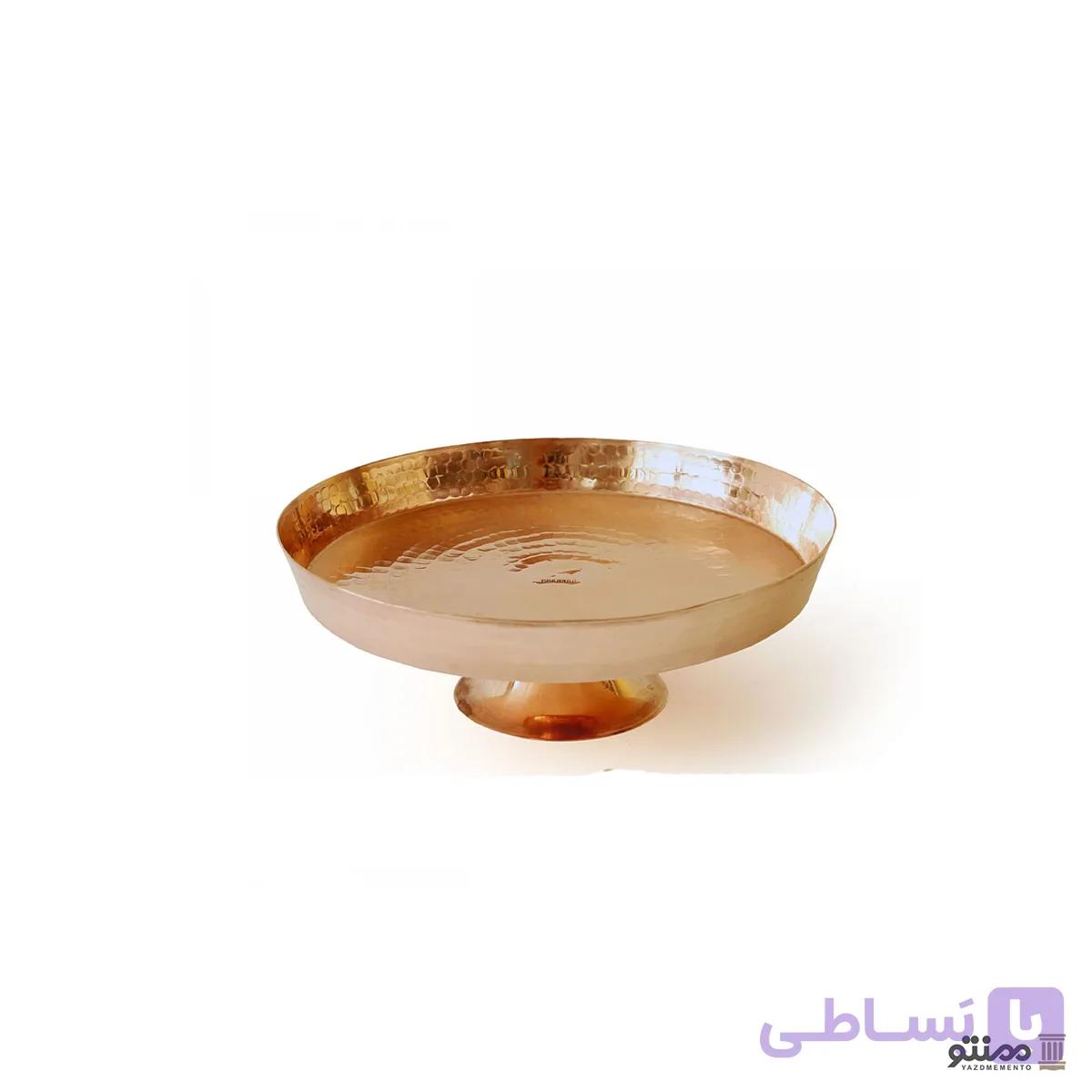 شیرینی خوری مسی مدل پایه دار — تصویر 1