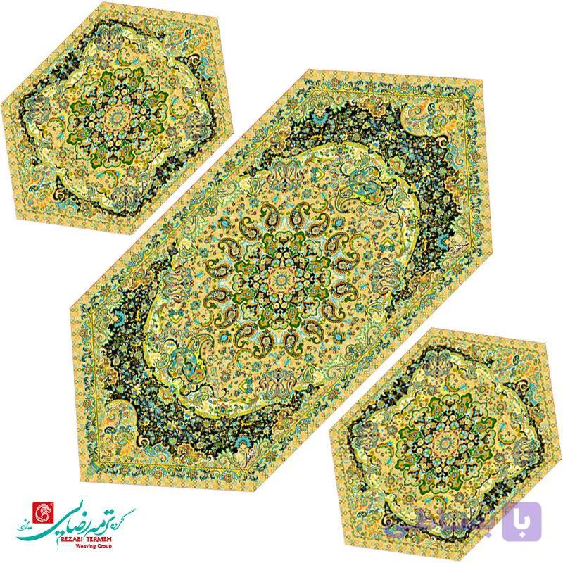 رومیزی جلو مبلی ترمه طرح کیمیا — تصویر 1