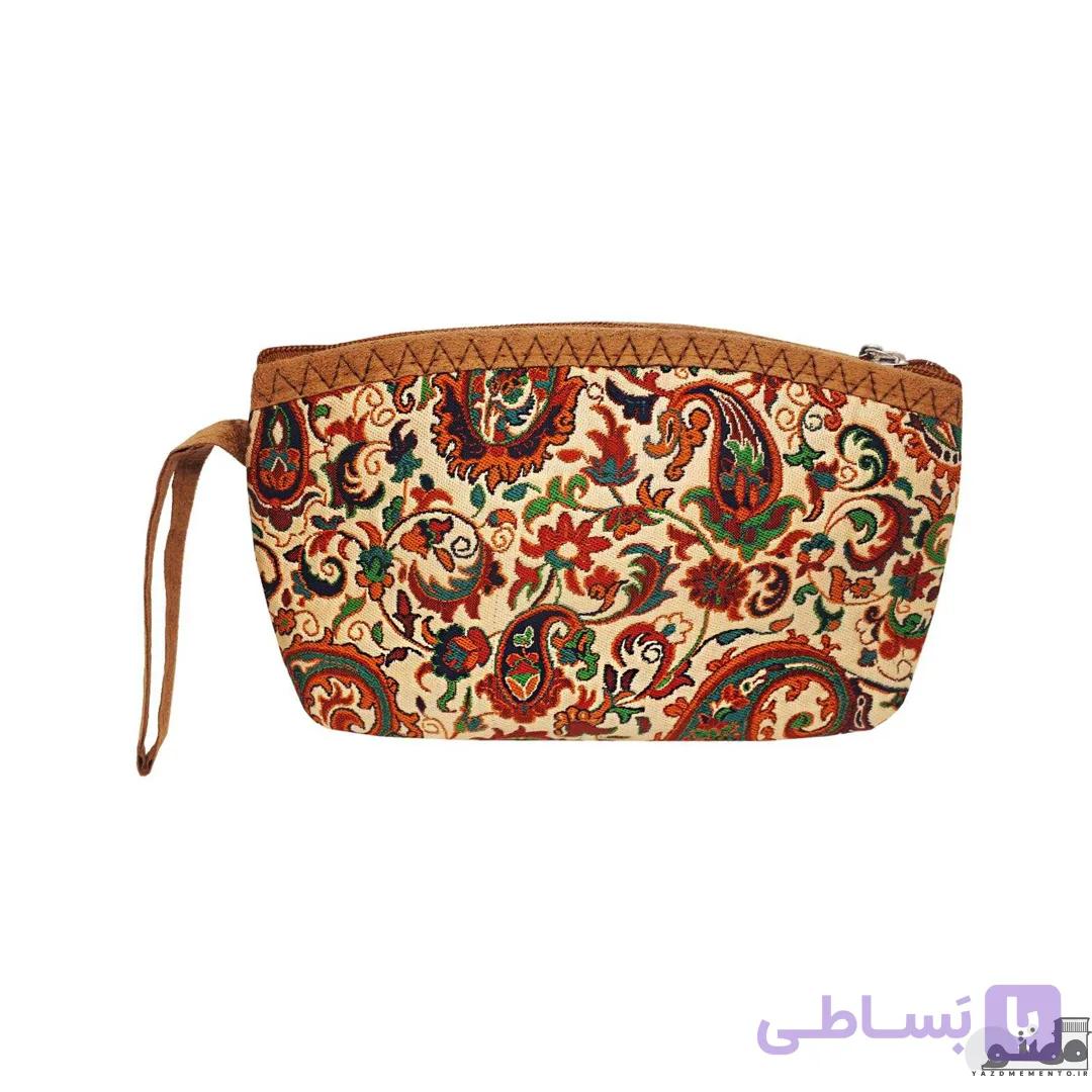 کیف لوازم آرایشی زنانه طرح ترمه کد 01 — تصویر 1