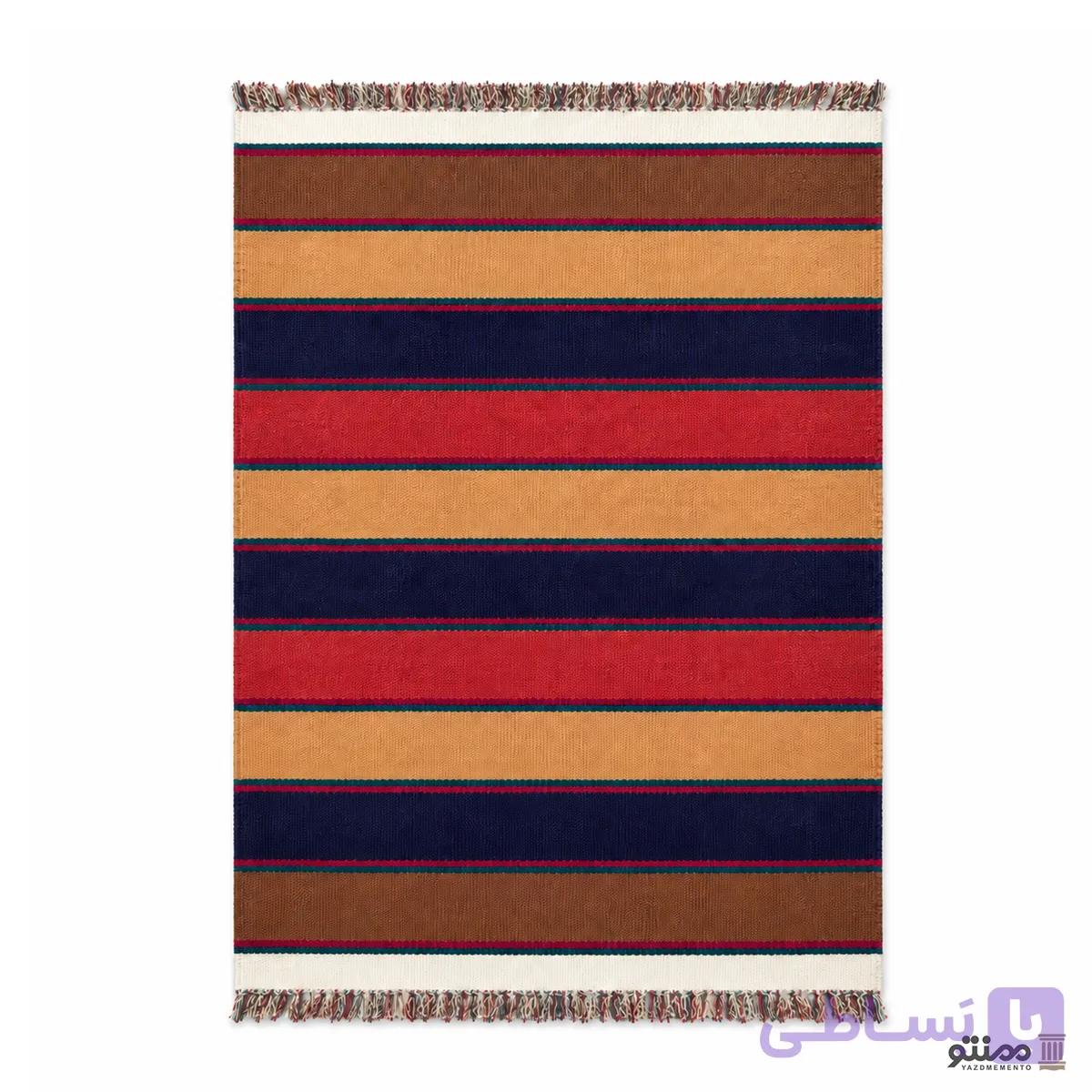 گلیم پادری دستباف دو رو پشم گوسفندی 40*80 سانتی متر کد 5 — تصویر 1