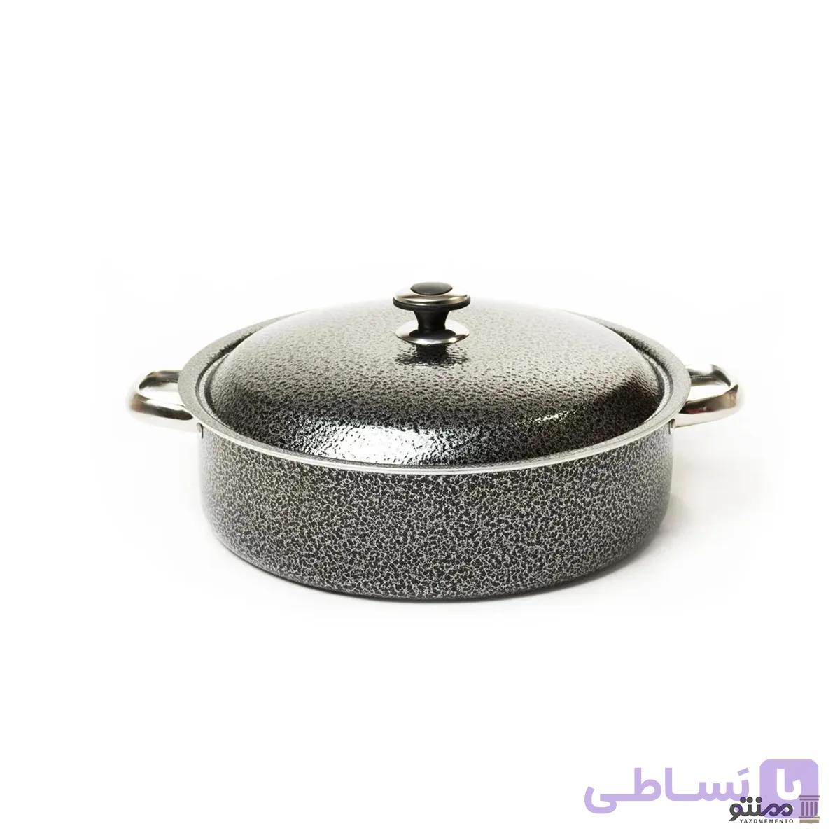 تابه تفلون کویر مدل لوکس درب دار سایز 40 — تصویر 1
