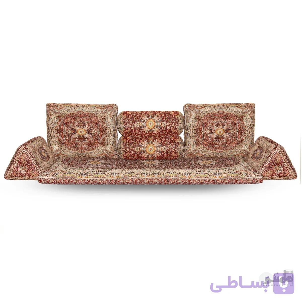سرویس پشتی شاه نشین ترمه طرح دیبا — تصویر 1