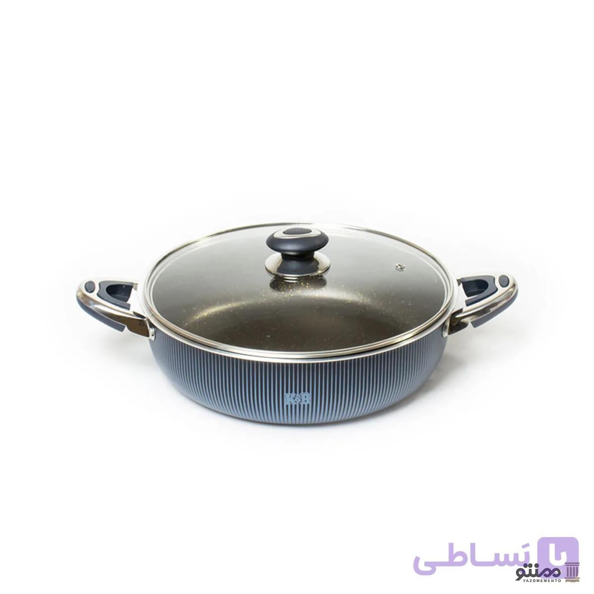 تابه تفلون مدل آناهیتا دو دسته سایز 30 — تصویر 1