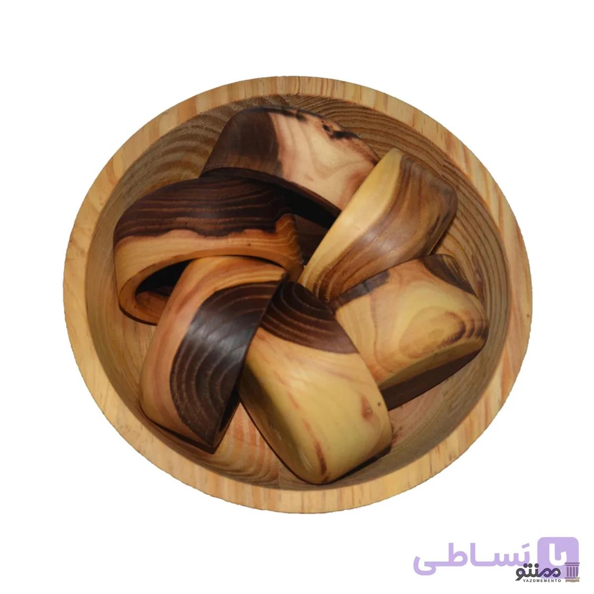 کاسه چوبی مجموعه ۷ عددی — تصویر 1